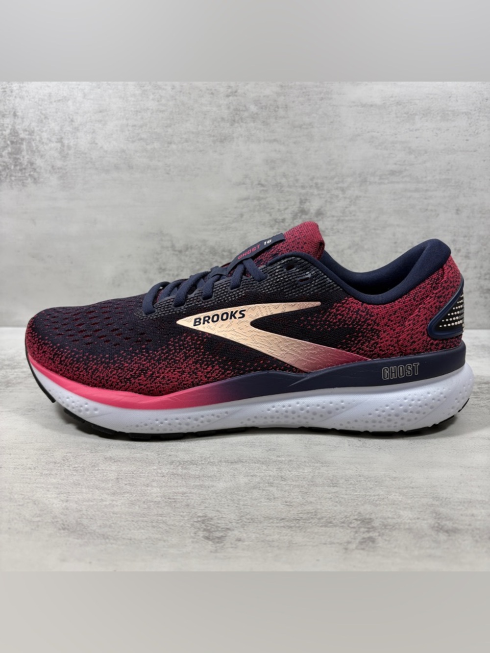 Brooks Ghost 16 Running Shoes - Women's Size 10 - Pink Blue